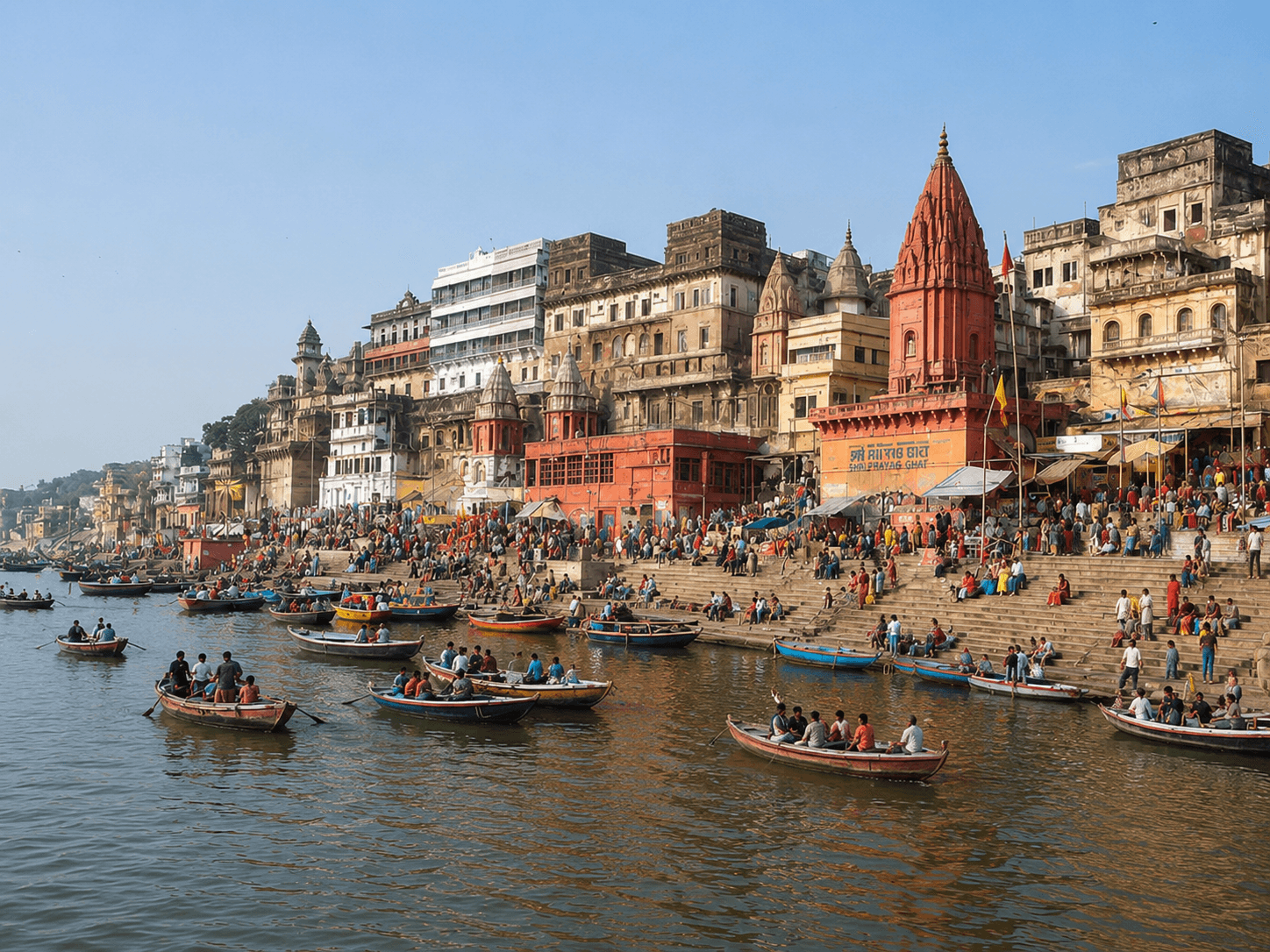 Night cruise on the Ganga