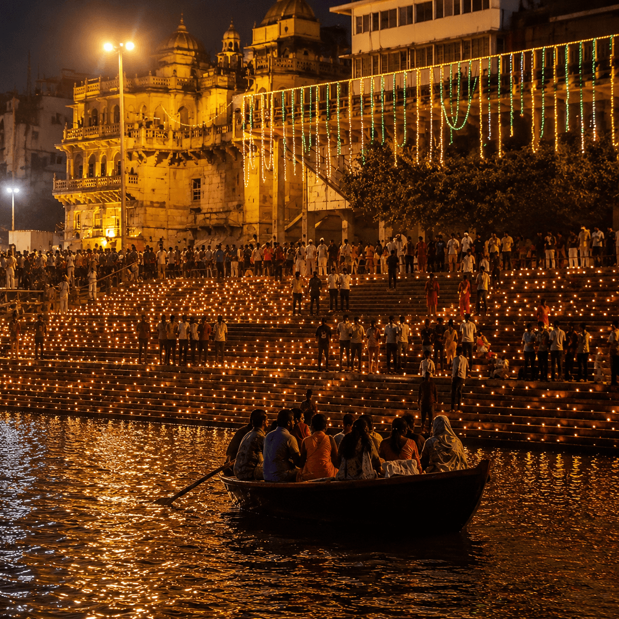 Dev Diwali ghat view